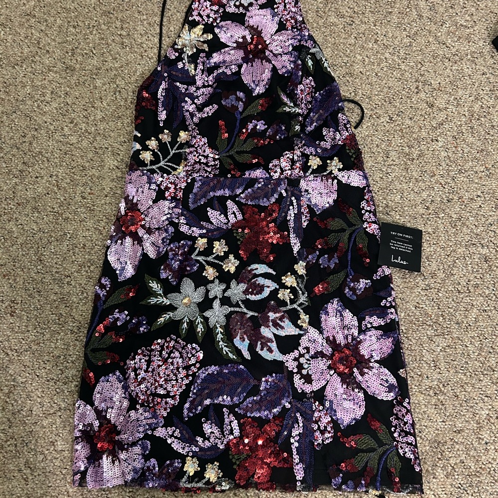Lulu's Multicolor Sequin Dress